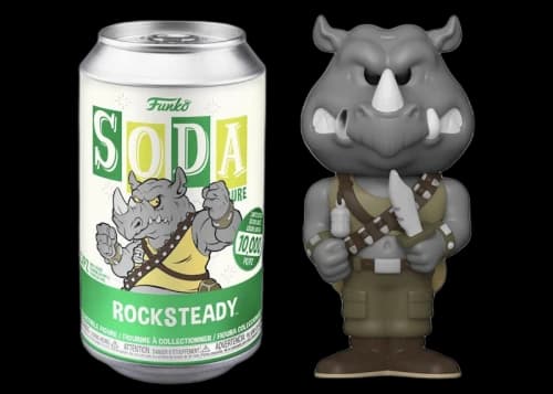 Funko Soda TMNT Rocksteady Opened Can Common Figure