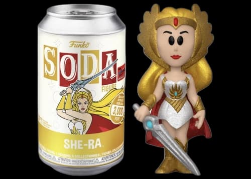 Funko Soda Masters of the Universe She-Ra NYCC Exclusive Opened Can Chase Figure