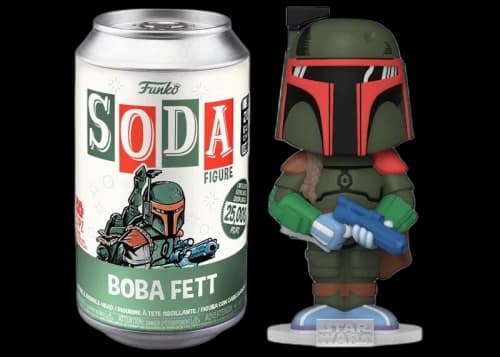 Funko Soda Star Wars Boba Fett 2022 Galactic Convention Exclusive Open Can Common Figure