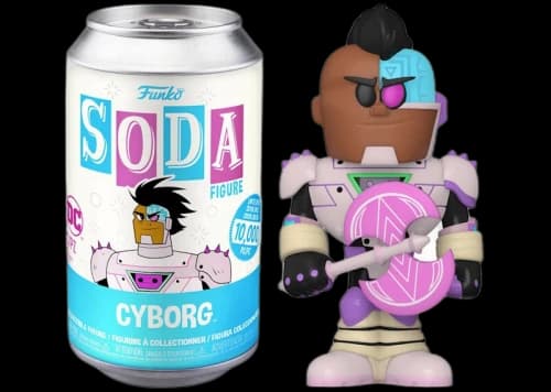 Funko Soda Teen Titans Go! Cyborg Open Can Chase Figure