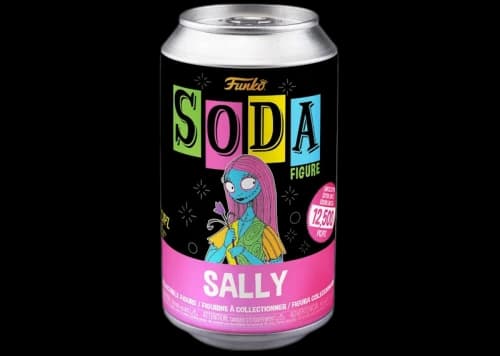 Funko Soda The Nightmare Before Christmas Black Light Sally Figure Sealed Can