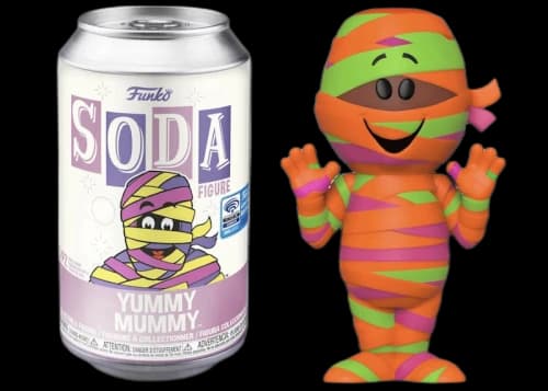 Funko Soda Ad Icons Yummy Mummy WonderCon Exclusive Opened Can Chase Figure