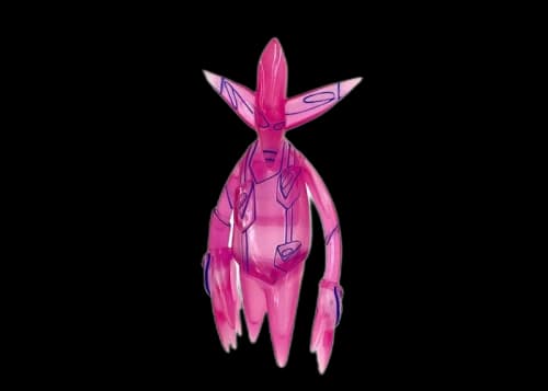 Futura Laboratories FL-001 Mini Pointman Vinyl Figure Transparent Pink
