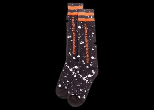 Futura Laboratories Logo Socks Black/Splatter