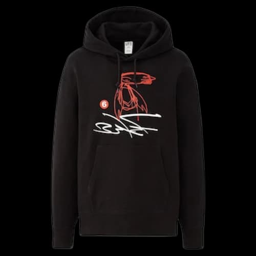 Futura Laboratories x Uniqlo Sketch Hooded Sweatshirt Black