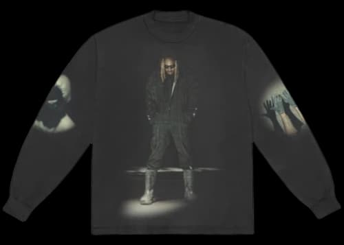 Future Keep it Burnin Designed by DONDA L/S T-shirt Vintage Black