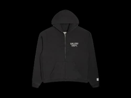 Gallery Dept. 90s Full Zip Hoodie Black