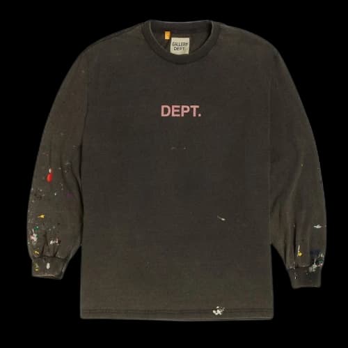 Gallery Dept. DEPT. Painted L/S T-shirt Black