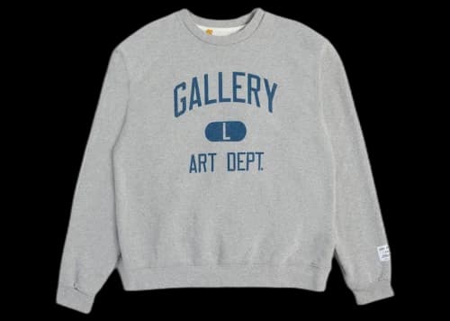 Gallery Dept. L Crewneck Sweatshirt Heather Grey