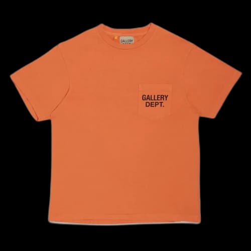 Gallery Dept. Logo Pocket T-shirt Orange/Black