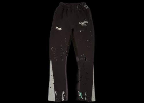 Gallery Dept. Painted Flare Sweat Pants Washed Black