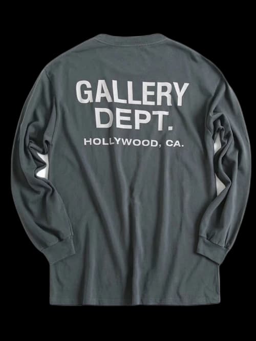 Gallery Dept. Souvenir L/S T-shirt Washed Black/White