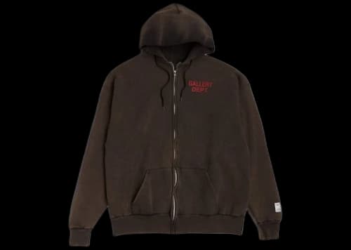 Gallery Dept. Vintage Full Zip Hoodie Black