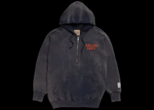 Gallery Dept. Vintage Half Zip Hoodie Navy