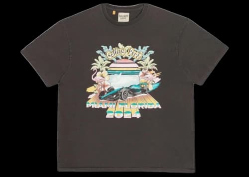 Gallery Dept. x Miami International Autodrone "Miami Grand Prix" Auction Tee Vintage Black