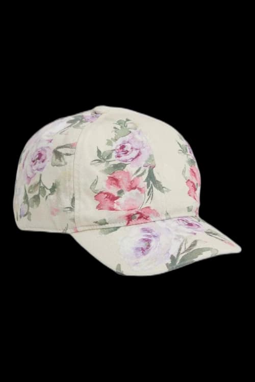 Gap x LoveShackFancy Floral Baseball Hat Birch Beige