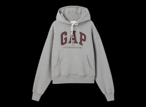 Gap x Victoria Beckham Women's Heavyweight French Terry Hoodie Heather Grey