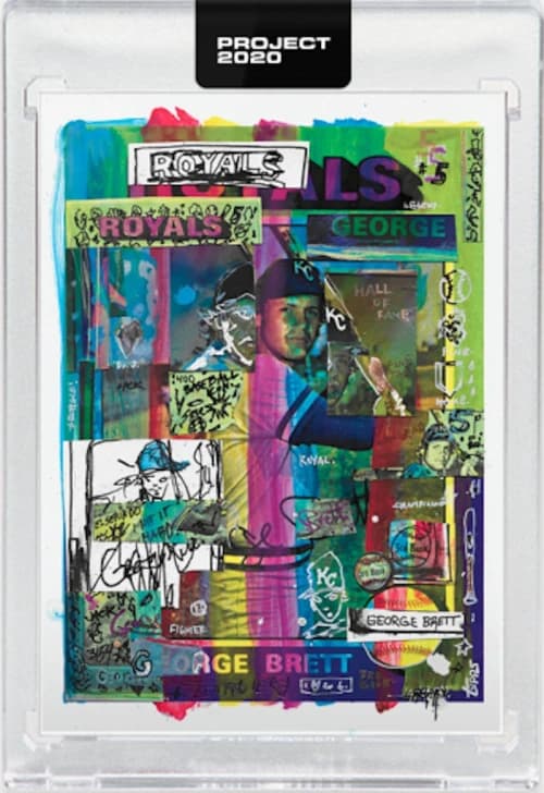 George Brett 1975 Topps Project 2020 Gregory Siff Artist Proof /20 #11