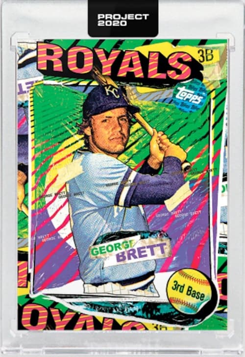 George Brett 1975 Topps Project 2020 Tyson Beck Artist Proof /20 #55