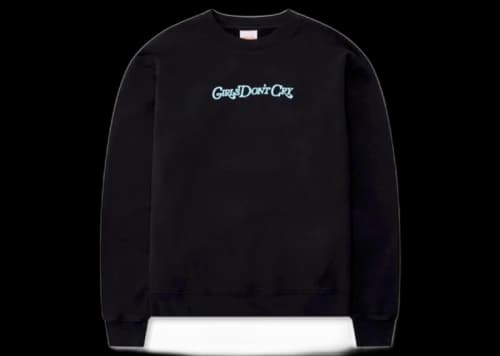 Girls Don't Cry GDC Angel Logo Crewneck Sweatshirt Black Blue