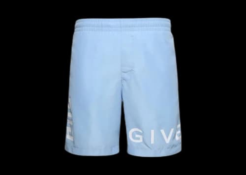 Givenchy 4G Logo Swim Shorts Light Blue