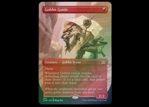 Goblin Guide (Borderless) (Foil) Magic: The Gathering TCG Double Masters Rare #347 (Ungraded)