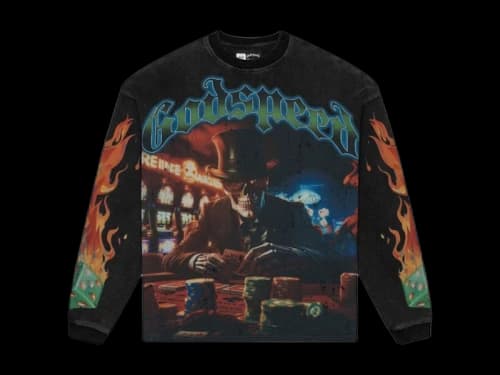 Godspeed Life's a Gamble L/S Thermal Tee Black Wash
