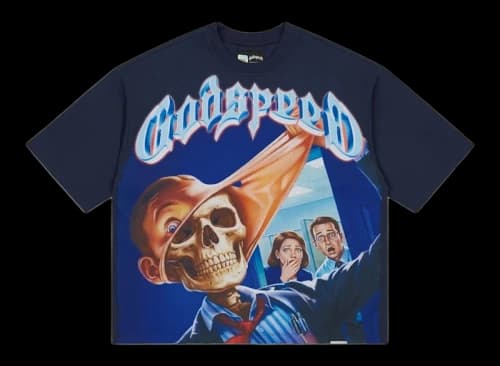Godspeed Mask Off T-shirt Navy