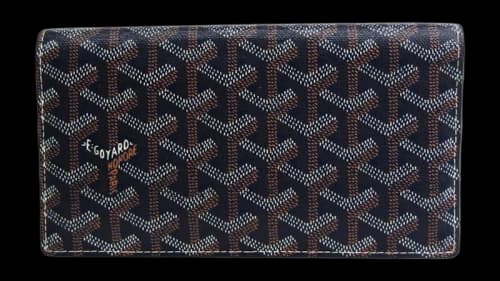 Goyard Richelieu Wallet Goyardine Navy