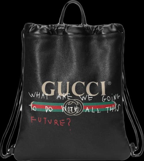 Gucci Coco Capitan Drawstring Backpack Black