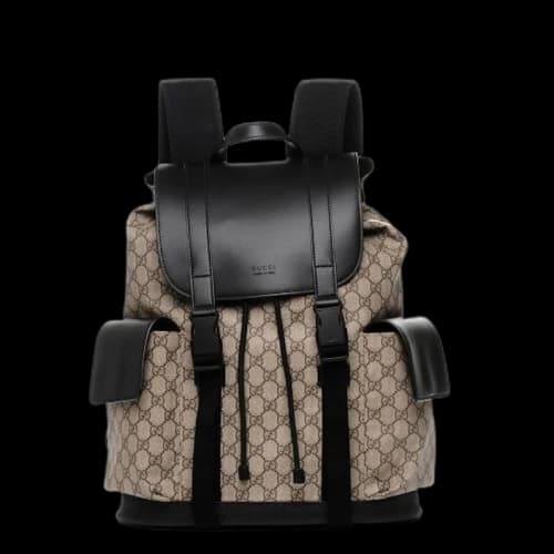 Gucci Soft Backpack Monogram GG Black/Brown