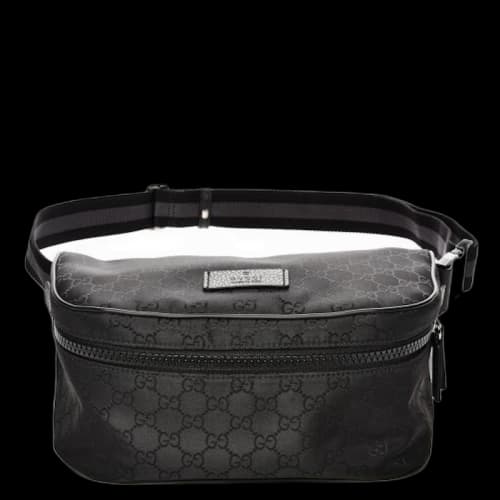Gucci Fanny Pack Belt Bag Monogram GG Black