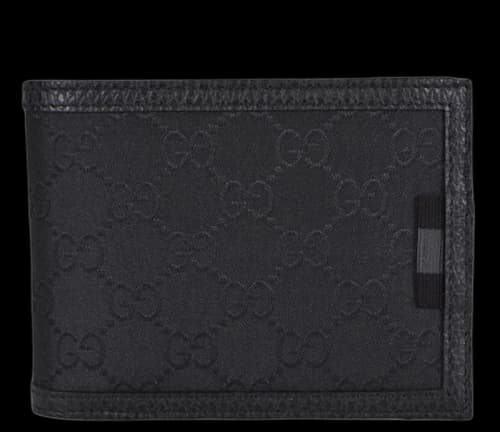 Gucci Bifold Wallet GG Nylon With Insert Black