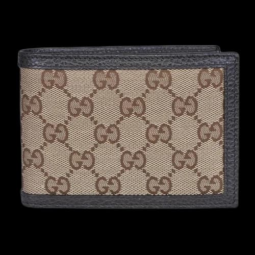 Gucci Bifold Wallet GG Monogram Beige/Ebony