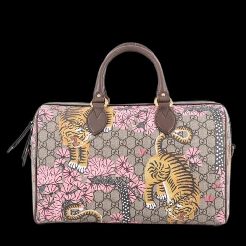 Gucci Convertible Boston Monogram GG Supreme Bengal Print Medium Brown/Multicolor