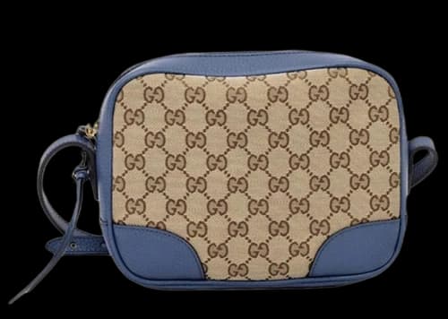 Gucci Bree Camera Bag GG Supreme Blue/Beige