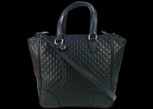 Gucci Bree Tote MicroGuccissima Small Black