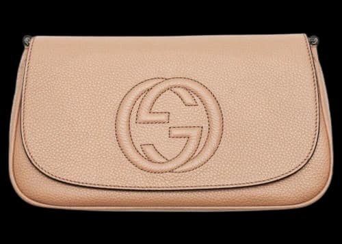Gucci Camelia Shoulder Bag Rose Beige/Light Tan