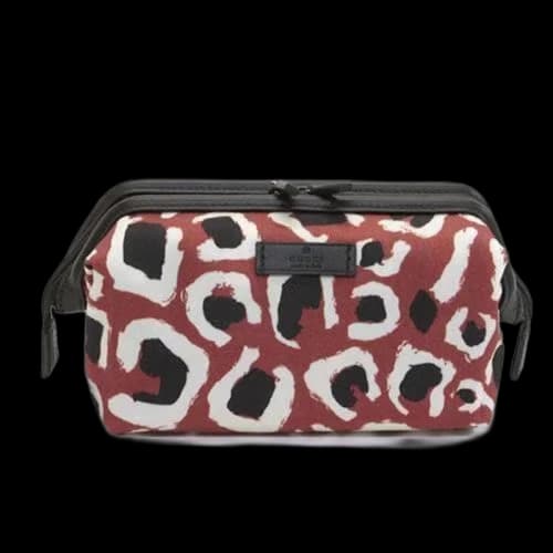 Gucci Cosmetic Bag Leopard Red Multicolor