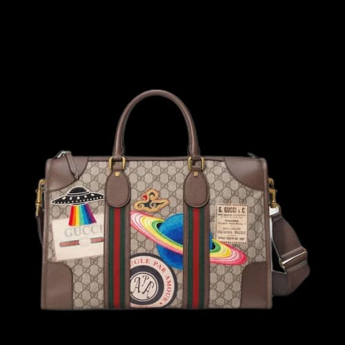 Gucci Courrier Soft Duffle GG Supreme Brown