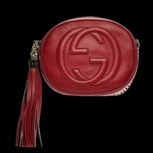 Gucci Soho Chain Bag Crossbody Mini Tabasco