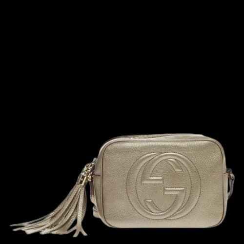 Gucci Soho Disco Crossbody Small Metallic Gold