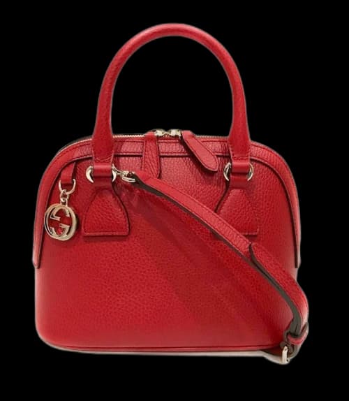 Gucci Dome Crossbody GG Charm Medium Red