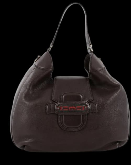 Gucci Dressage Hobo Leather Vintage Web Brown