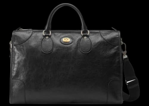 Gucci Duffle Soft Leather Medium Black