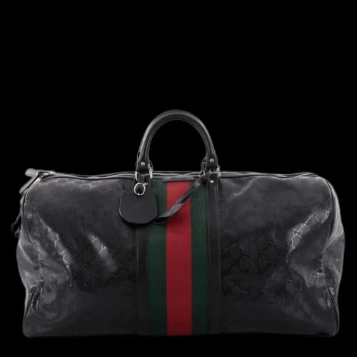 Gucci Duffle GG Web Large Black