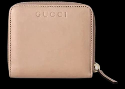 Gucci French Flap Zip Around Wallet Nude