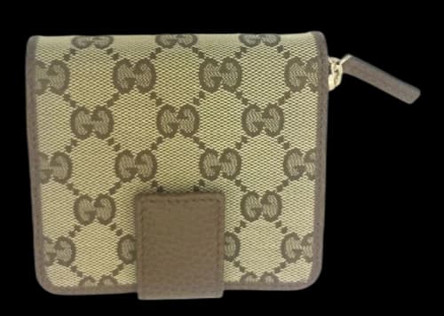 Gucci French Wallet GG Supreme Beige/Brown