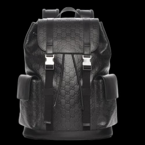 Gucci Guccissima Signature Backpack GG Black