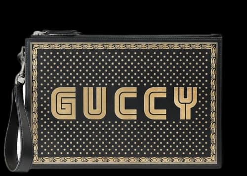 Gucci Guccy Pouch Black/Gold